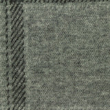 Plaid Polyester Cotton Blend Stretch Interlock Knit Fabric, 235 gsm, 148 cm — Grey