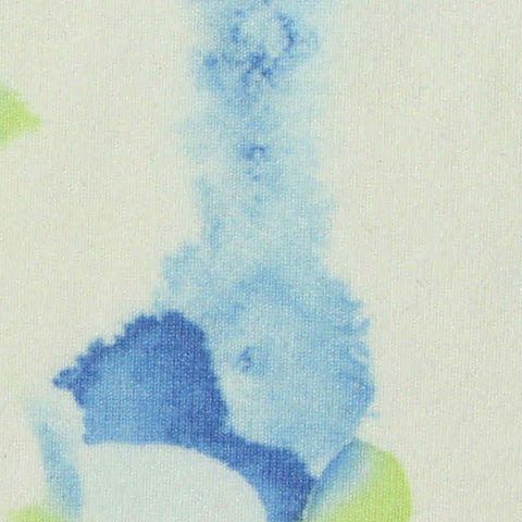 Blue Abstract Milk Silk Knit, Polyester, 160 gsm