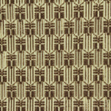 Brown Abstract-Butterfly Rib Knit, Cotton-Modal