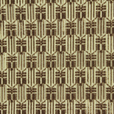 Brown Abstract-Butterfly Rib Knit, Cotton-Modal