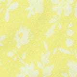 Light Yellow Floral Jersey Knit — texture