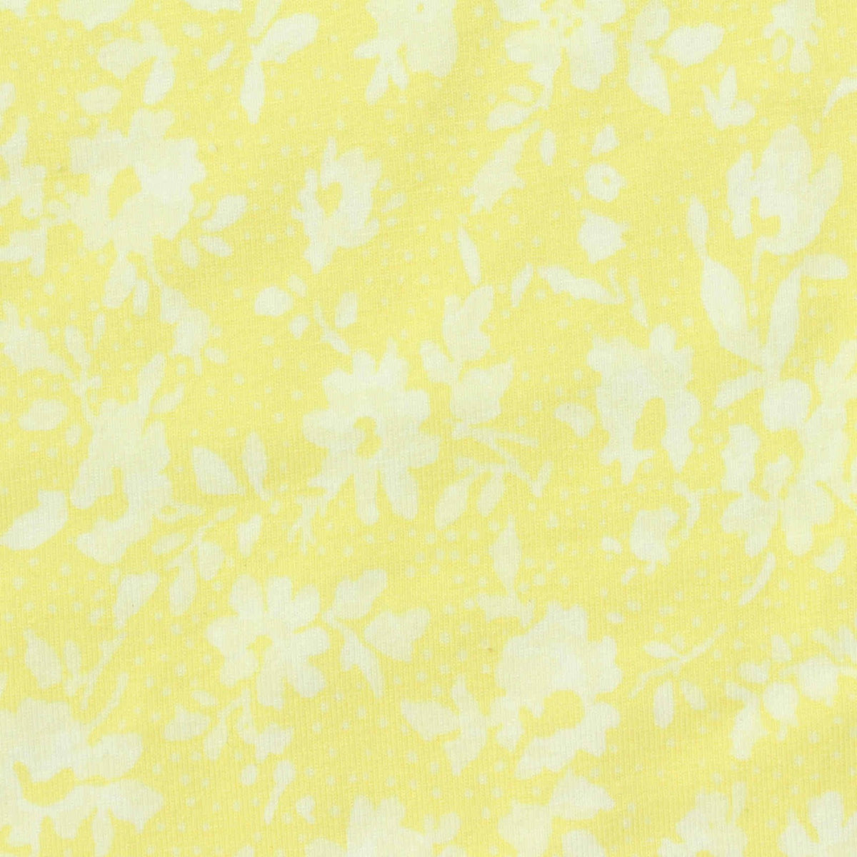 Light Yellow Floral Jersey Knit