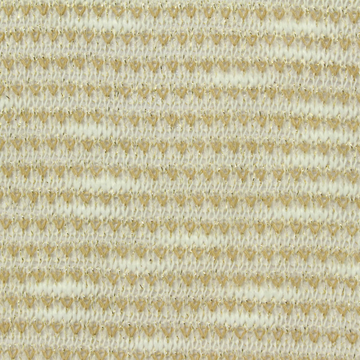 Jacquard Polyester Metallic Chunky Knit Fabric, 145 gsm, 146 cm — Beige