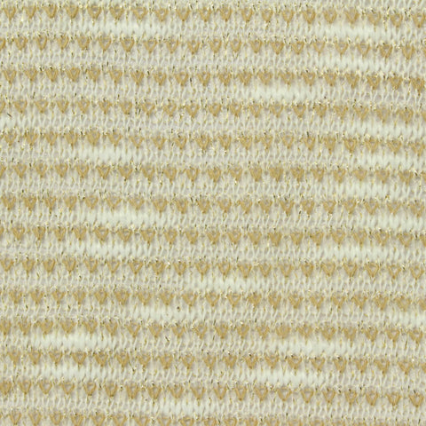 Jacquard Polyester Metallic Chunky Knit Fabric, 145 gsm, 146 cm — Beige