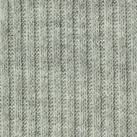 Light Grey Marl Rib Knit, Poly-Viscose, 215 gsm