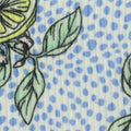 Yellow Leaves Rib Knit, Polyester