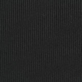 Polyester Stretch Rib Knit Fabric, 205 gsm, 132 cm — Black
