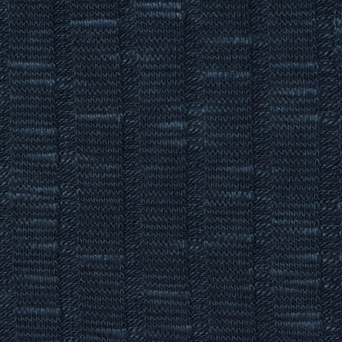 Navy Tone-on-Tone Rib Knit, Viscose-Poly, 310 gsm