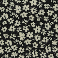 Cream Flowers Jersey Knit, Polyester, 235 gsm