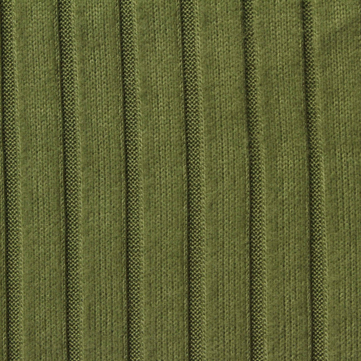 Slub Polyester Stretch Rib Knit Fabric, 195 gsm, 145 cm — Green