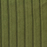 Slub Polyester Stretch Rib Knit Fabric, 195 gsm, 145 cm — Green