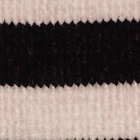 Black Stripes Chenille, Polyester, 350 gsm