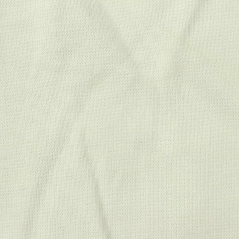 Polyester Viscose Stretch Rib Knit Fabric, 250 gsm, 175 cm — White