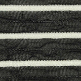 Black Horizontal-Stripe Knit, Polyester — texture