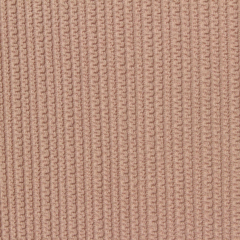 Polyester Stretch Rib Knit Fabric, 270 gsm, 165 cm — Pink