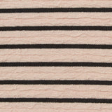 Black Horizontal-Stripe Knit, Polyester