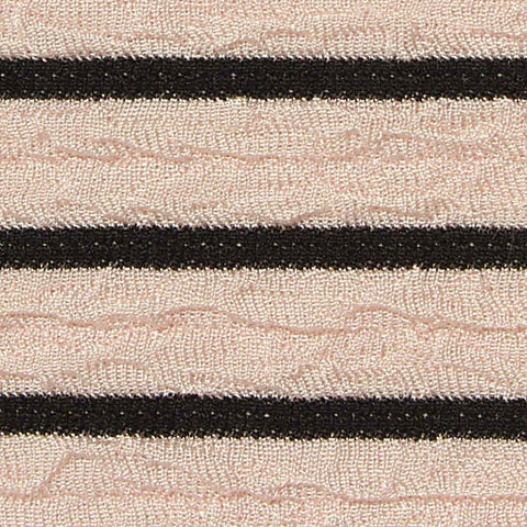 Black Horizontal-Stripe Knit, Polyester, 220 gsm, 165 cm, ref EF-247386