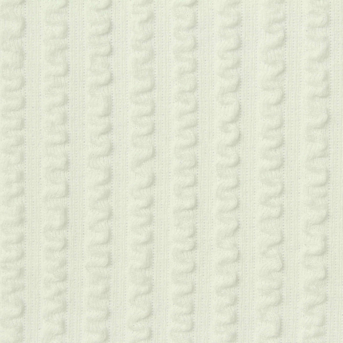 Cream Tone-on-Tone Rib Knit, Polyester