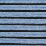 Light Blue Horizontal-Stripe Knit, Polyester