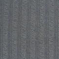 Polyester Stretch Rib Knit Fabric, 290 gsm, 165 cm — Grey