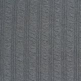 Polyester Stretch Rib Knit Fabric, 290 gsm, 165 cm — Grey