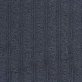 Polyester Stretch Rib Knit Fabric, 290 gsm, 165 cm — Navy