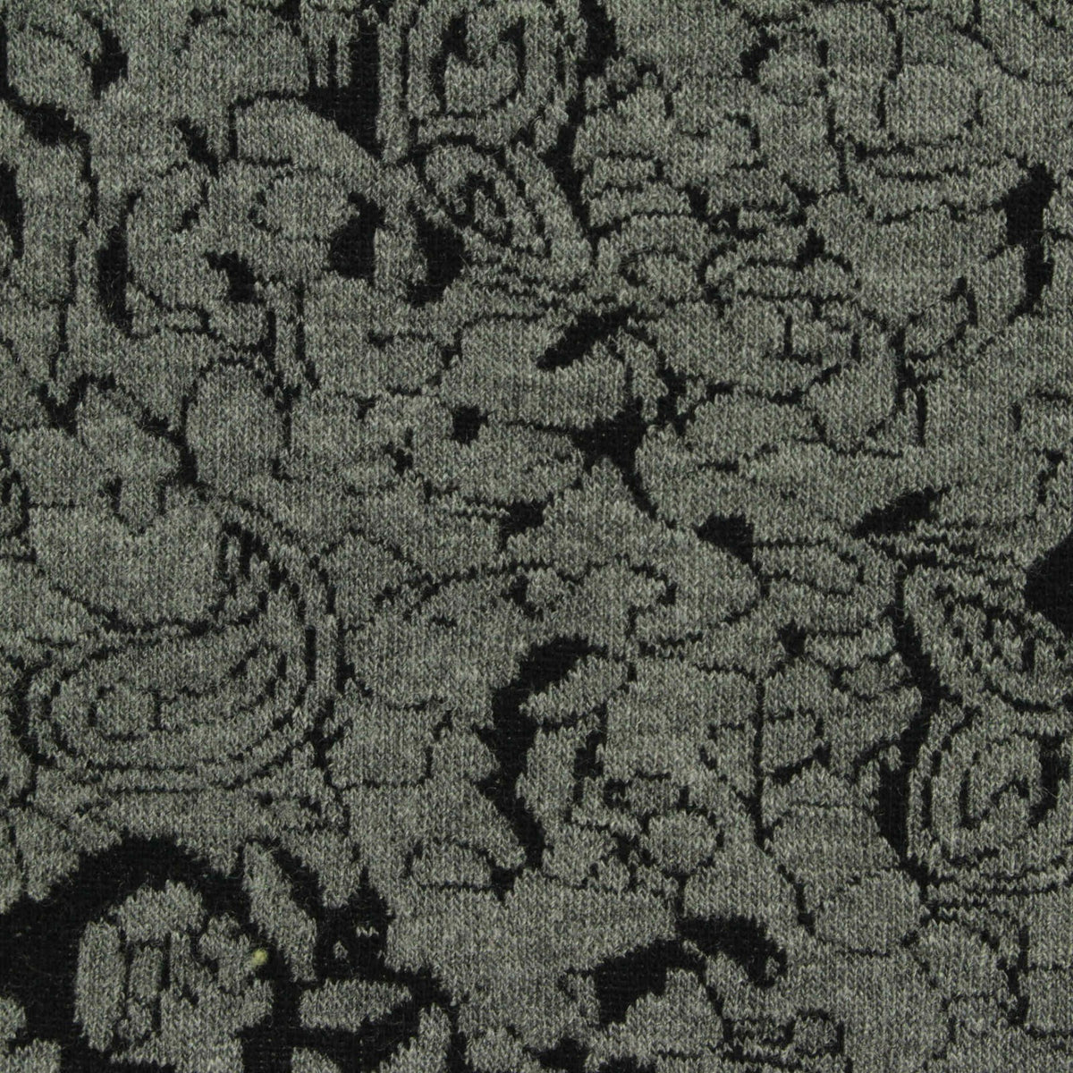 Dark Grey Swirl Interlock Knit, Polyester