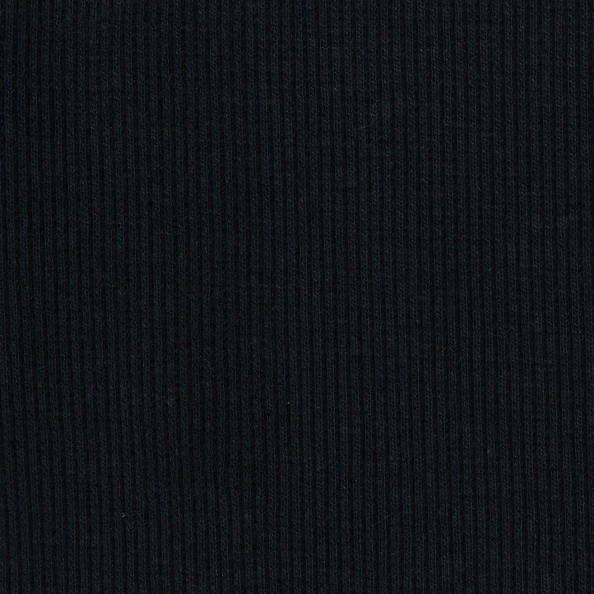 Black Rib Knit, Poly-Cotton