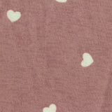 White Hearts Jersey Knit, Polyester