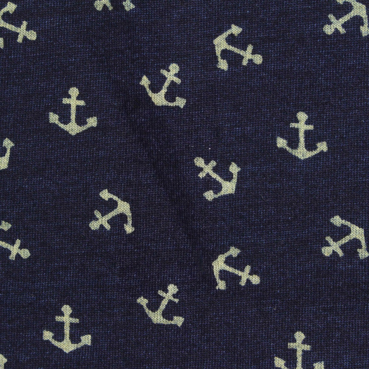 Light Beige Anchors Jersey Knit