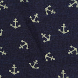 Light Beige Anchors Jersey Knit