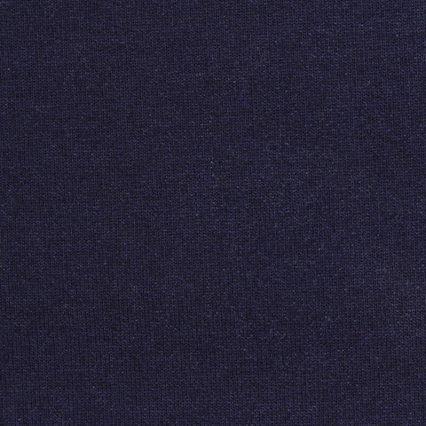 Navy Heather French Terry, Cotton-Poly