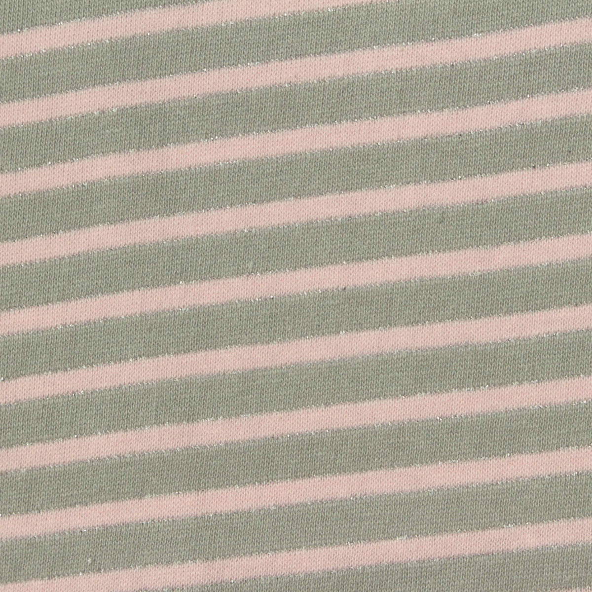 Sage Horizontal-Stripe Jersey Knit, Cotton
