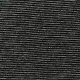 Black Horizontal-Stripe Interlock Knit, Cotton-Poly