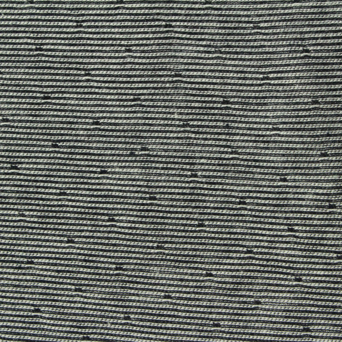 Dark Grey Horizontal-Stripe Jersey Knit, Cotton, 154 gsm