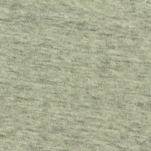 Light Green Marl Interlock Knit, Poly-Cotton