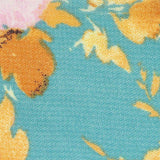 Yellow Flowers Chiffon, Polyester — texture