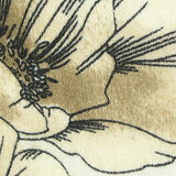 Cream Floral Woven, Polyester — texture