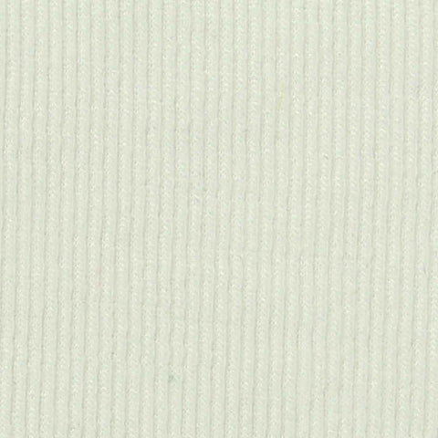 Rib Knit Fabric, 230 gsm, 155 cm — White