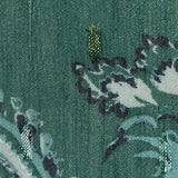 Teal Paisley Chiffon — texture