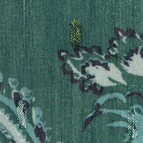 Teal Paisley Chiffon