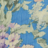Purple Flowers Chiffon, Polyester