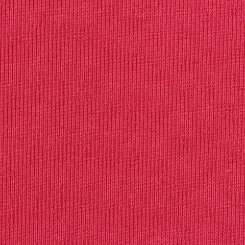 Rib Knit Fabric, 230 gsm, 155 cm — Red