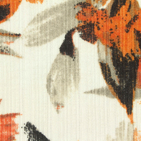 Orange Abstract Chunky Knit, Polyester