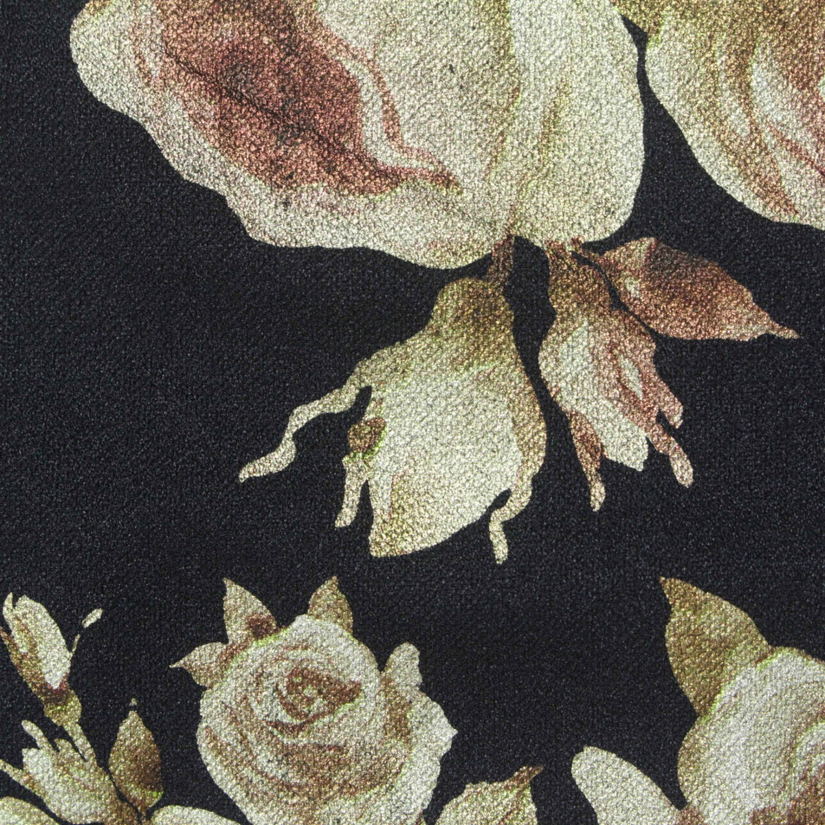 Cream Floral Scuba Knit