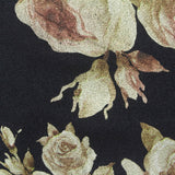 Cream Floral Scuba Knit