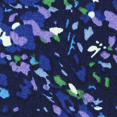 Blue Abstract Woven, Polyester