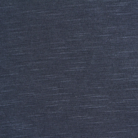 Dark Blue Marl Jersey Knit, Viscose, 218 gsm