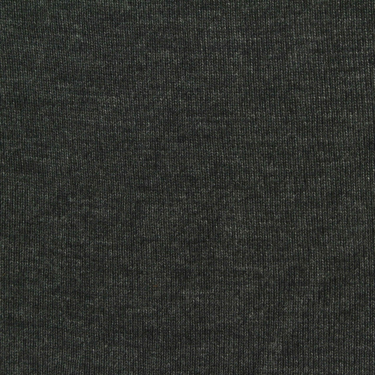 Dark Grey Marl Rib Knit, Cotton-Poly, 165 gsm