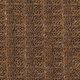 Polyester Viscose Stretch Waffle Knit Fabric, 170 gsm, 155 cm — Brown — texture
